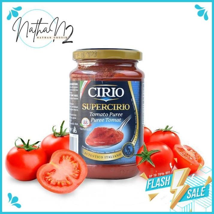 

CIRIO SUPERCIRIO TOMATO PUREE 350 GR BY NATHAN'S GROSIR PRODUK BAGUS !