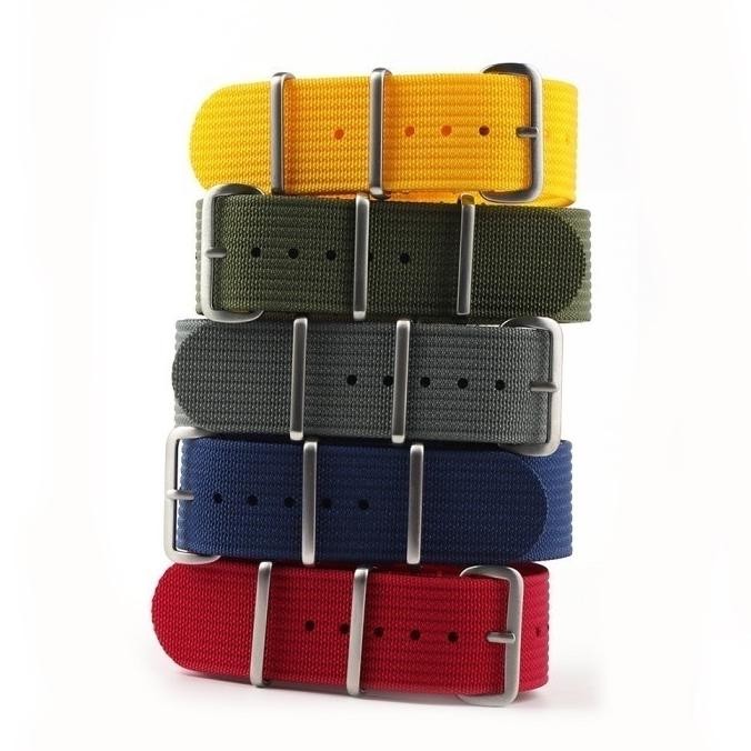 Murah Tali Jam Nato Strap Ribbed Nylon 18Mm 20Mm 22Mm