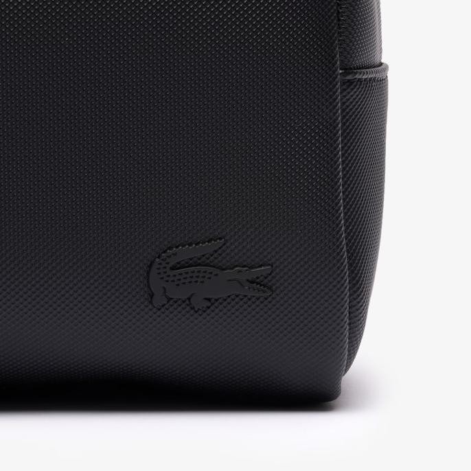 Grosir Lacoste Men Classic Clutch Bag Canvas Tolitery Bag Noir