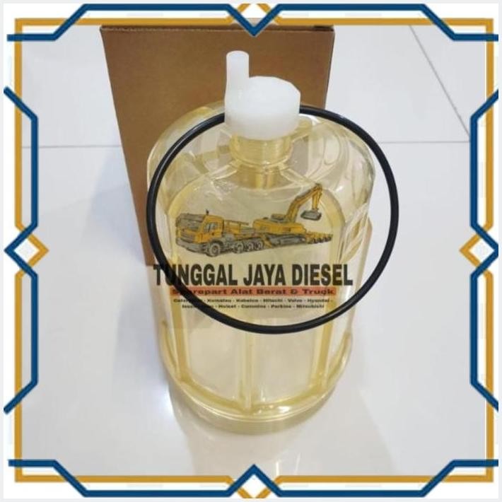 [TJD] BOWL FILTER KOBELCO SK200-8 COVER TUTUP FUEL FILTER SEPARATOR GELAS RACOR SK200-8