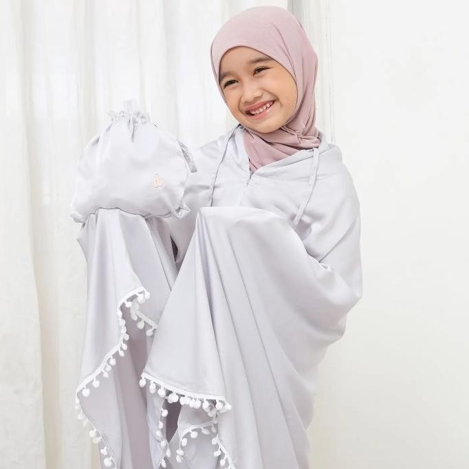 Sale Mukena Premium Silk Anak Travel 2 In 1 / Kids Prayer Set 2 In 1