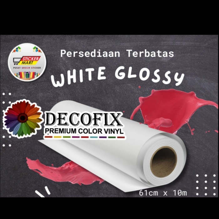 

STICKER VINYL UTK LEMARI MEJA WARNA PUTIH GLOSSY