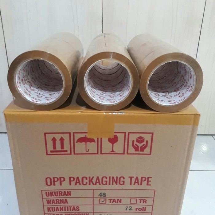 

(GOJEK GRAB) LAKBAN KUALITAS DAIMARU COKLAT MURAH 48MMX90Y TEBAL
