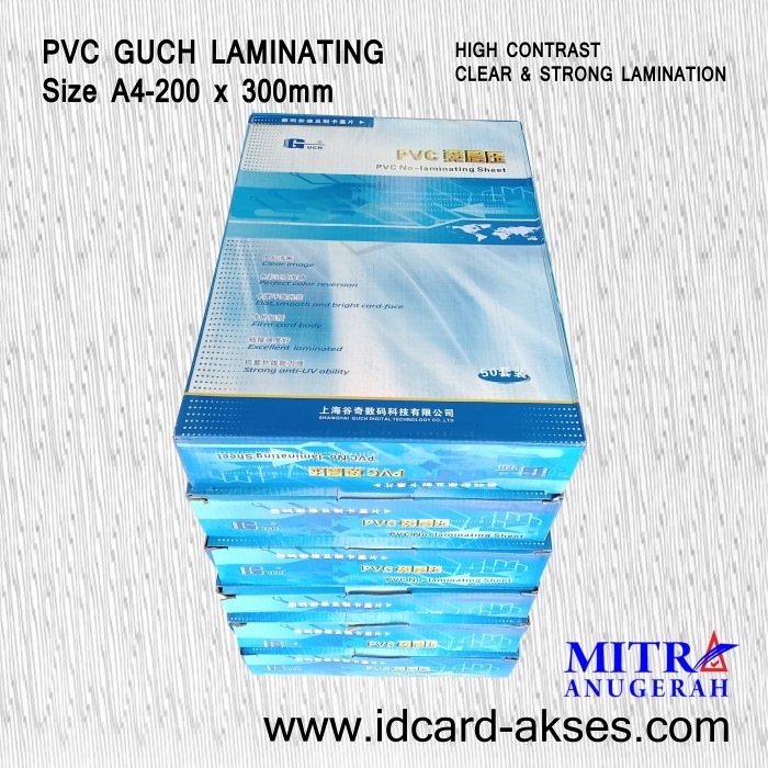 

KERTAS PVC BAHAN ID CARD INSTANT GUCH A4 - PRINT LASER / NON LASER