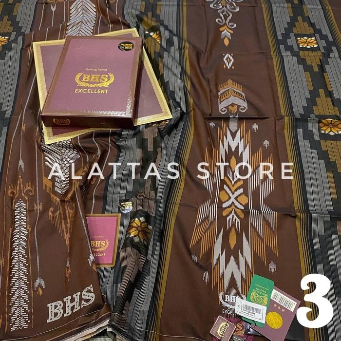 Sarung BHS Excellent Songket Grade Gold//BHS Ekselen Songket Gold Silver