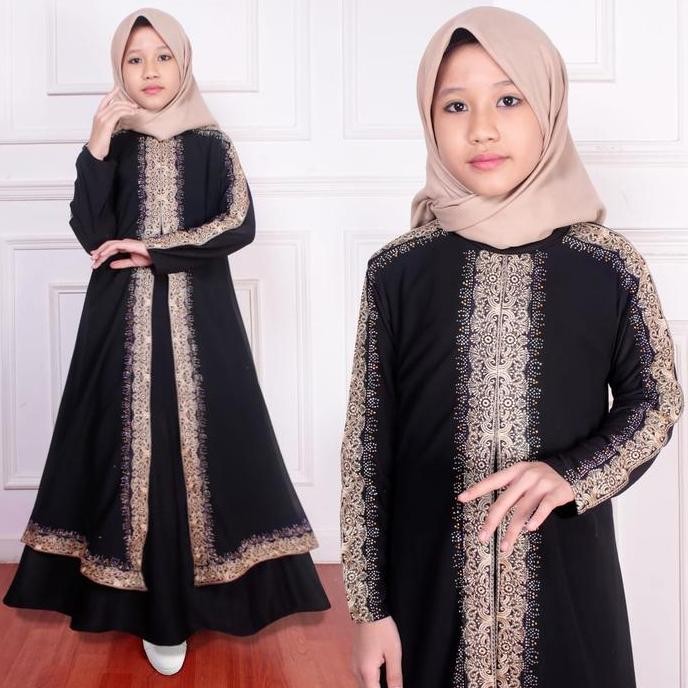 Sale Galeri Sicantik - Cod - Abaya Turkey Anak Perempuan 9-12 Tahun - Abaya Turkey Anak-Anak Mewah -
