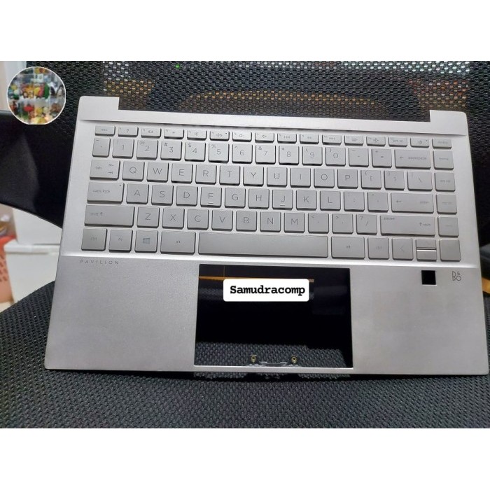 HEMAT Palmrest HP Pavilion 14 DV Keyboard Ok Backlight Case warna gold