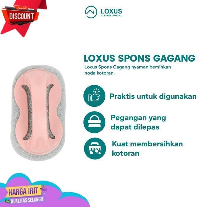 DISKON LOXUS PAKET LOXUS CLEANER DENGAN SPONS GAGANG