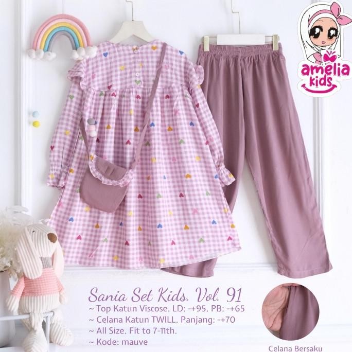Trend Setelan Anak Perempuan - Baju Muslim Anak Cewe - Setcel Anak 6-7 Tahun Terbaik