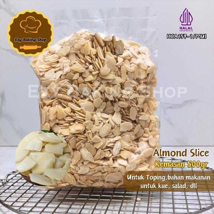 

Promo Kacang Almond Slice 500gr 'MENTAH' Pak Default Ready