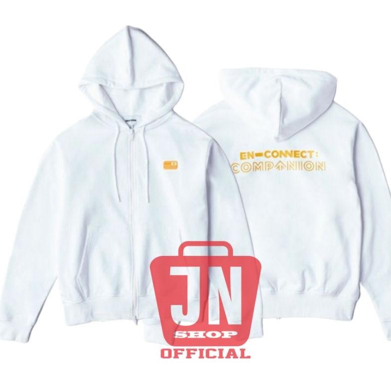 Jaket Hoodie Engene Jungwon Companion Sablon Belakang + Logo Depan