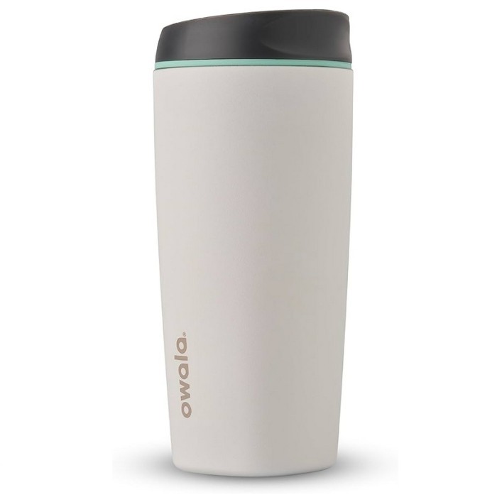Owala SmoothSip Stainless Steel Coffee Tumbler, 20-oz - Grey/White (Cloudscape)