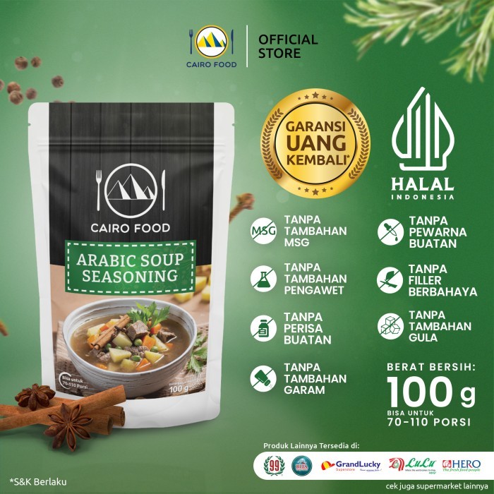

Sale Bumbu Sop Arab Cairo Food - 100 Gram