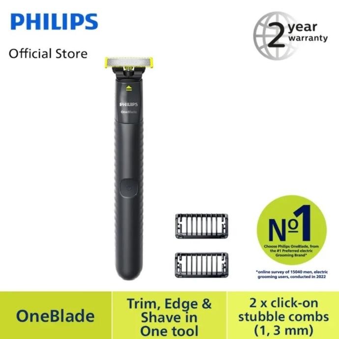PHILIPS ONEBLADE QP1424/10 ALAT CUKUR JENGGOT KUMIS HYBIRD ELEKTRIK ORIGINAL DAN TERPERCAYA