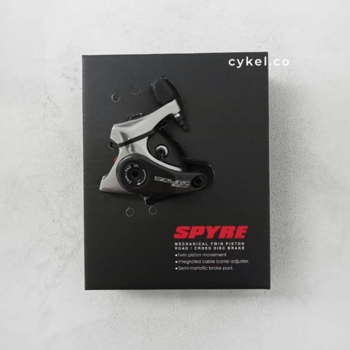 TRP spyre SLC mechanical disc brake caliper flat mount grey road cross