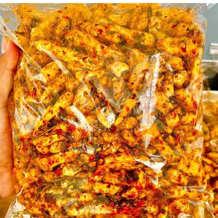

uy-23 BASRENG PEDAS 1KG REMPAH DAUN JERUK CEMILAN BANDUNG Terlaris