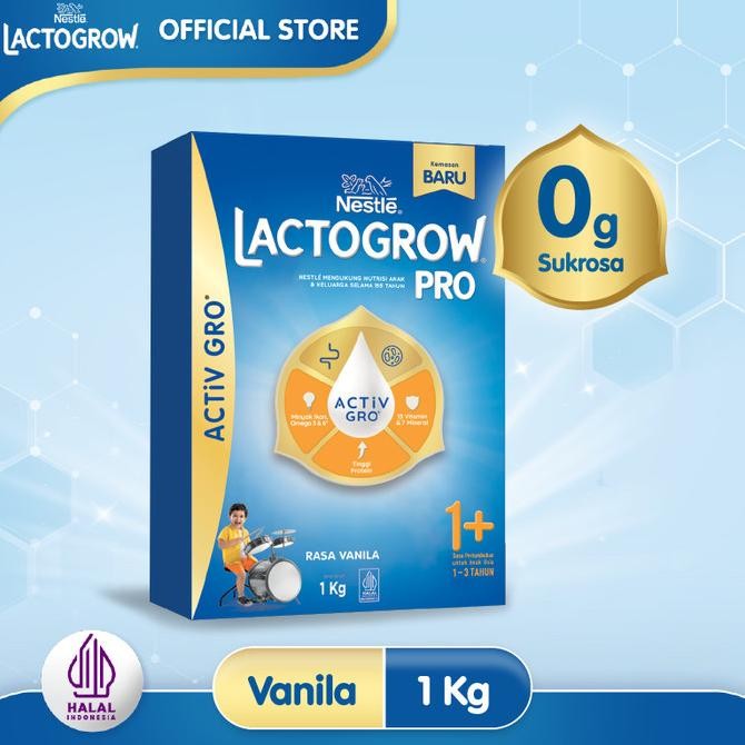 

Nestl Lactogrow Pro 1+ Vanila Susu Anak 1-3 Tahun Box 1Kg