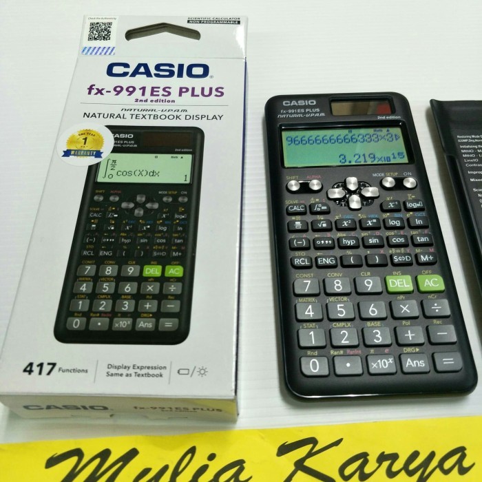 

Kalkulator Casio Fx 991 Es Plus Calculator Scientific