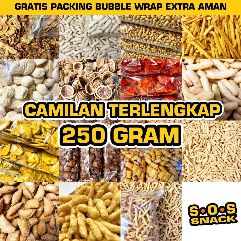 

gd-12 SNACK KILOAN TERLENGKAP 250 GRAM makanan ringan jajanan cemilan camilan Murah