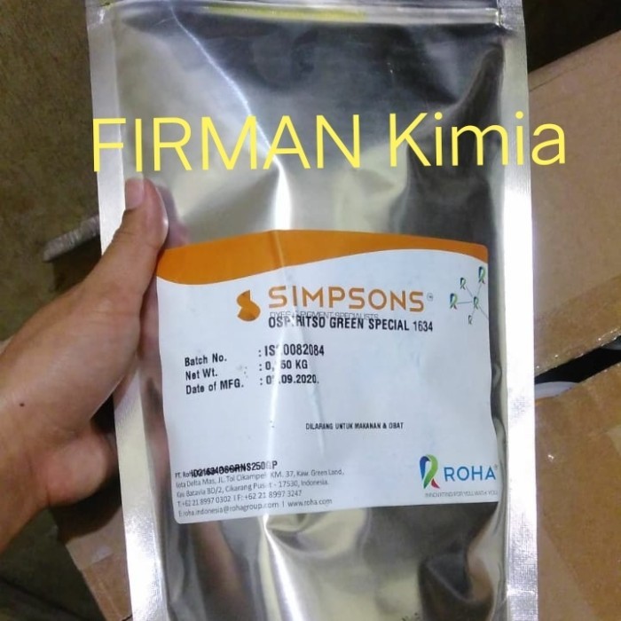 pewarna minyak hijau/ospiritso green special-1634 Simpsons