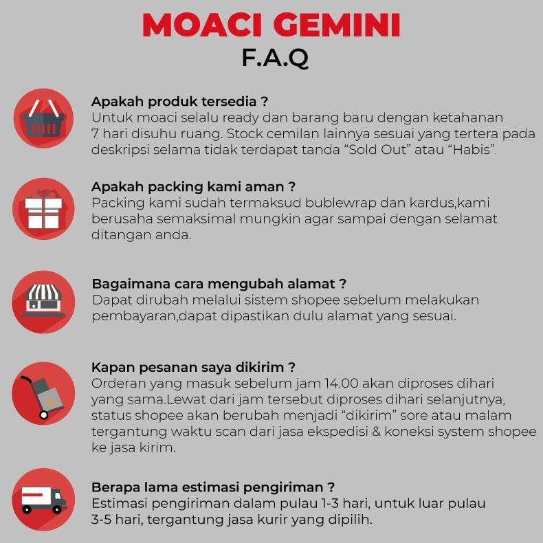 

ZX41 Gemini - Moaci Gemini Semarang Original Tepung Isi 10 Viral