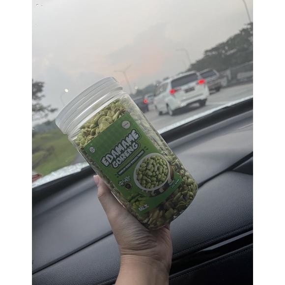 

rf-45 camilan gurih edamame goreng kemriuk kemasan botol 350 gram Premium