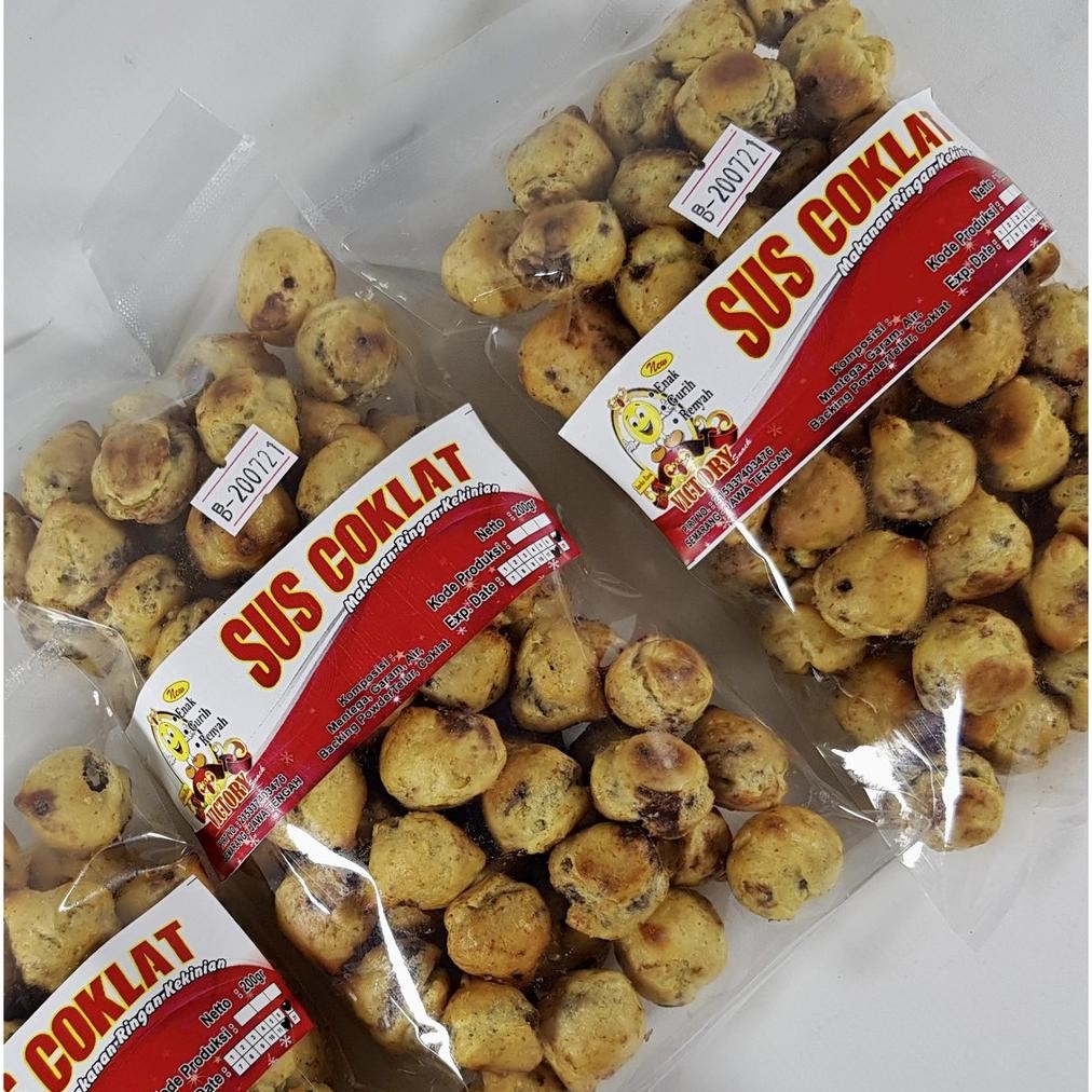 

ter-46 Victory Snack - Camilan Roti Sus Coklat / Sus Kering murah isi 200 gr Viral