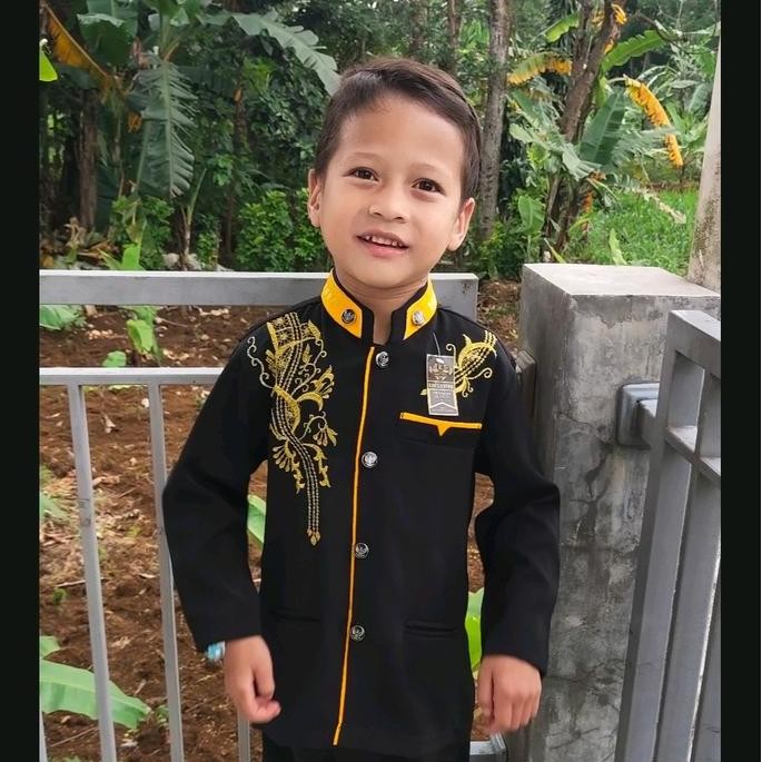 New Jasko Setelan Lis Kombinasi Bordir. Fashion Muslim Anak. Baju Lebaran 2025 Terbaru. Jasko Murah 