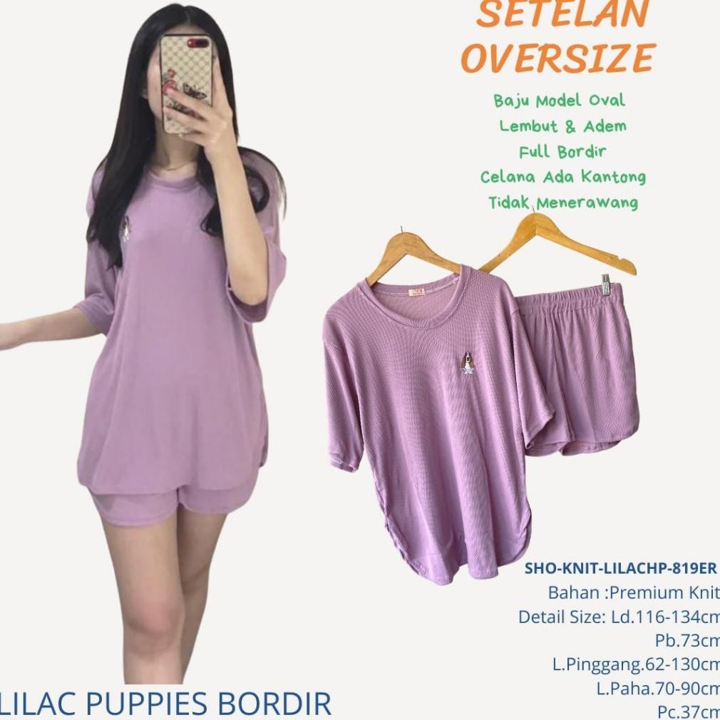 Setelan Oversize Wanita Ld.115Cm Knit Adem Melar