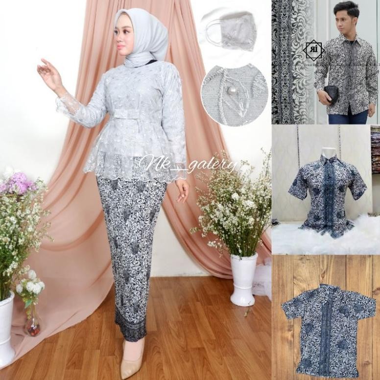 Kebaya Couple Batik Kebaya Modern Sarimbit Pasangan Keluarga