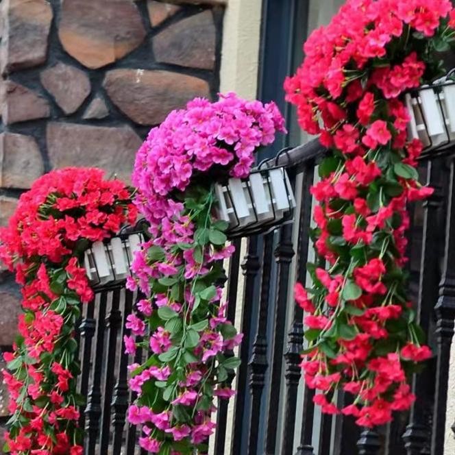 DFB BG Bunga Hias Juntai Plastik Sintetis Tanaman Hias Artificial dinding bunga dekorasi wedding PBP