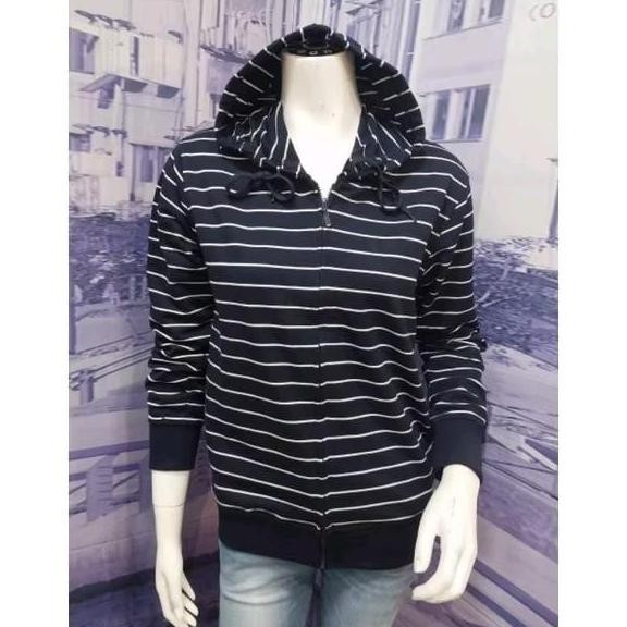 AKO jacket wanita Navy stripe