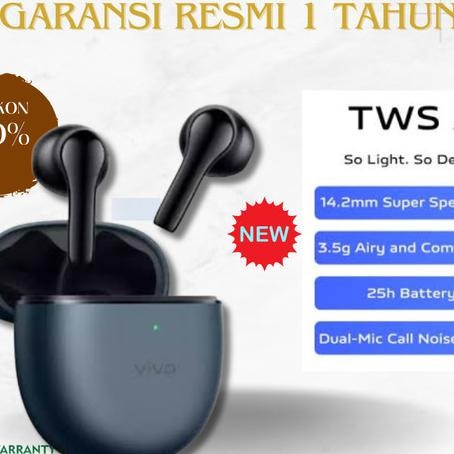 Vivo TWS Air Original Earphone Dual Mic Noise Cancelling Terlaris