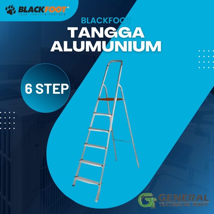BLACKFOOT- Tangga ALUMUNIUM 6S 6 Step- Tangga Lipat Rumah Ladder
