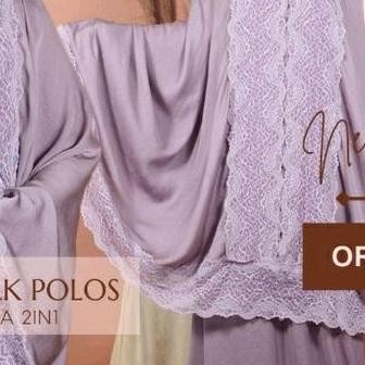 Mukena 2in1 Full Renda Zarra Silk by Poeti Terlaris