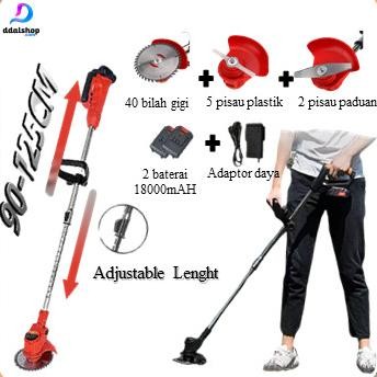 alat pemotong rumput elektrik tanpa kabel portable mesin potong rumput