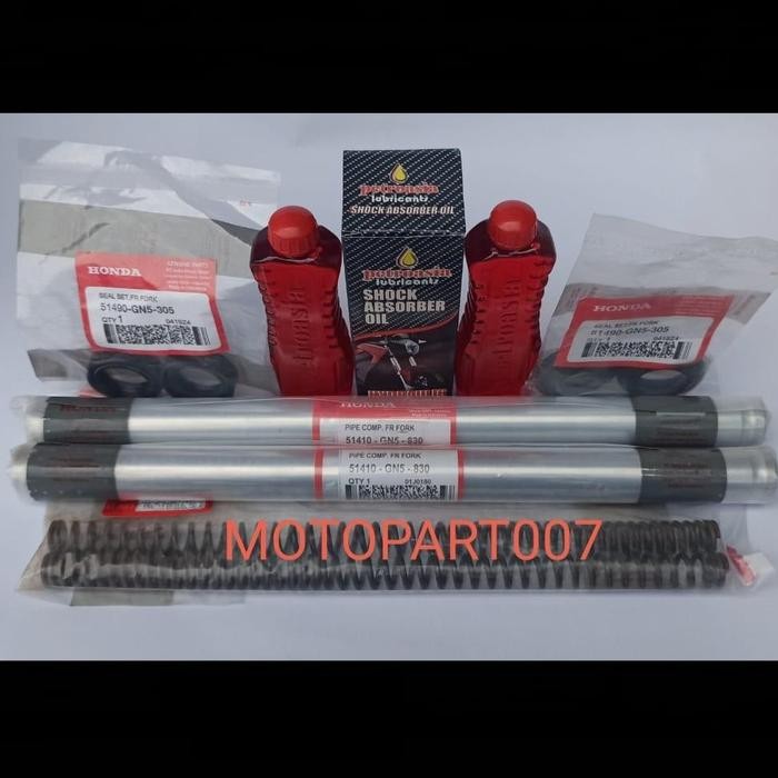 TERBARU PAKET AS SHOCK PLUS SEAL SHOCK OLI SHOCK DAN PER SHOCK DEPAN HONDA GRAND LEGENDA PRIMA