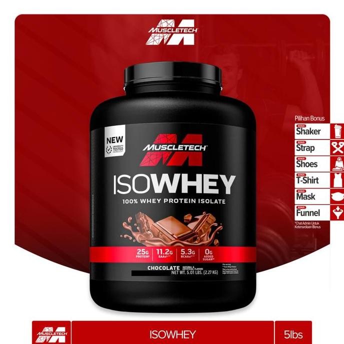 Muscletech Iso Whey 100% Whey Protein Isolate 5 Lbs