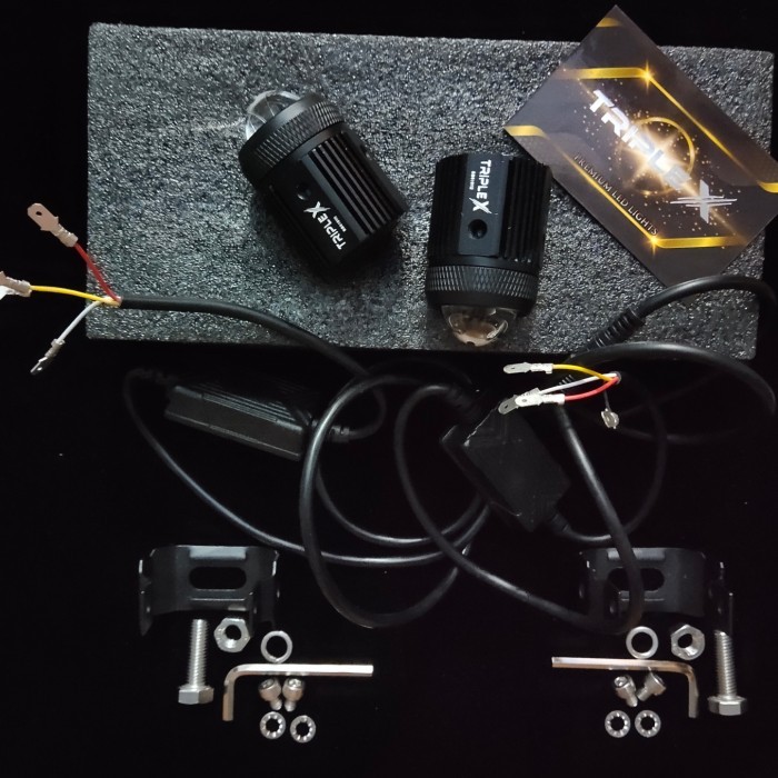 Led tembak mini kecil lampu sorot mobil motor triple x M1 m 1 tambahan