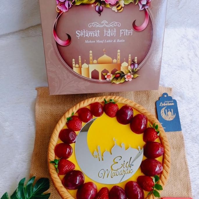 

Tart susu ori buah hampers idul Fitri lebaran+ box + gift card [terbaik]