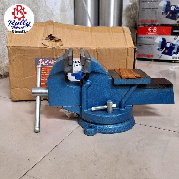 New Stock Catok Paron 5 Inch Heavy Duty / Ragum Duduk Bench Vice 125Mm Super Berat 11Kg Good Quality