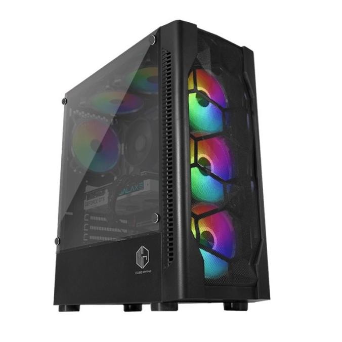 [Goodbest] Cube Gaming Byron BLACK / WHITE Case Casing PC