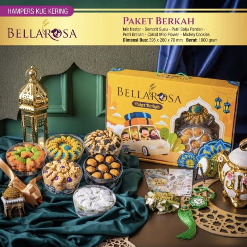 

Bellarosa Paket Kue Kering Berkah Isi 6 Toples Best Seller Terlaris! Produk Ini Banyak Dicari