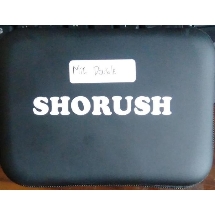 Shorush Mic Clip On Wireless Dual Uhf Smartphone Hp Vlog Camera New Stok