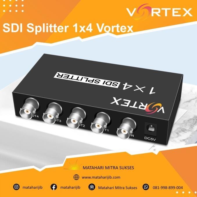Sdi Splitter 1X4 Port 3G Hd Sdi Support 1080P Vortex New Stok