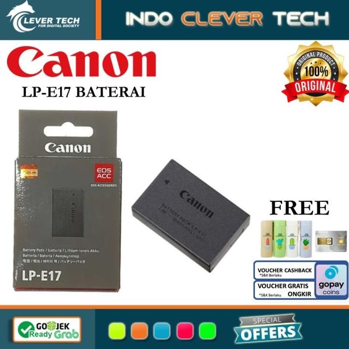 Canon Lp-E17 Baterai For 750D 760D Eos M3 Eos M5 Original New Stok