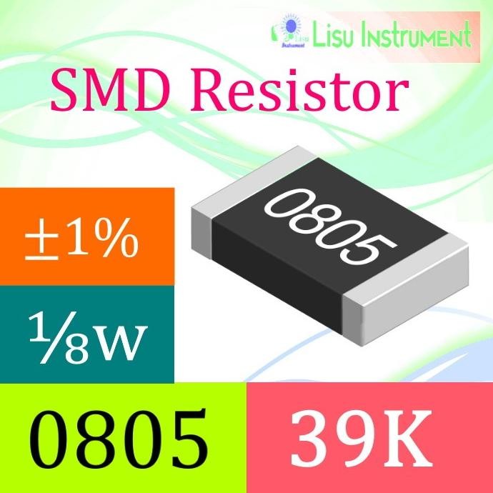 Terbaru (10) 39K 0805 1% Thick Film Resistors SMD Chip Resistor 3902 393 39K lisu992 dijamin