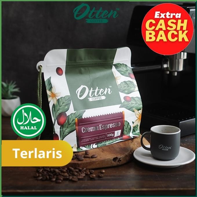 

Kopi Otten Coffee Crema Espresso 500 gram | Biji / Bubuk Kopi Espresso Blend [terbaik]