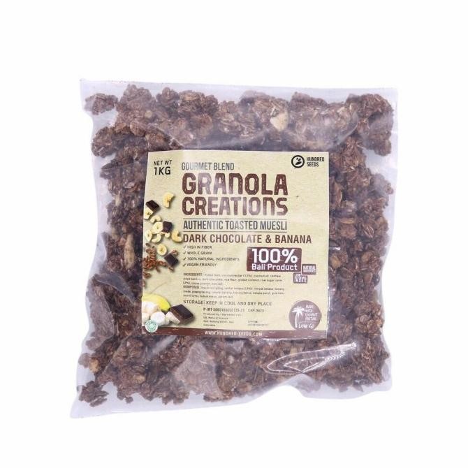 

Granola Creations Dark Chocolate & Banana (Gourmet Blend) 1Kg - Choco