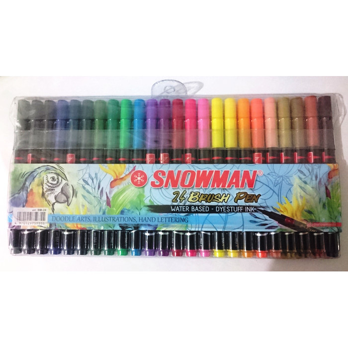 

BRUSH PEN / BRUSHPEN 24 WARNA COLOUR SNOWMAN BM-24